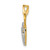 14k Two-Tone 1/10ct. Diamond Double Heart Chain Slide PM4914-010-YWA