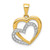 14k .05 ct. Diamond Entwined Hearts Pendant PM4902-005-YA
