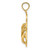 14K Polished Large MARCO ISLAND Double Flip-Flop Charm K7979