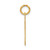 14k Small Satin Number 59 Charm LSS59