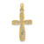 14K Cross w/ Filigree Center Charm K8515