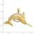 14K 3-D Polished /Satin Blue Marlin Charm K8013