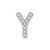 14KW Diamond Initial Y Charm PM5221Y-008-WA