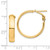 14k High Polished 5mm Omega Back Hoop Earrings PRE954