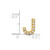 14K  Diamond Letter J Initial Charm PM5221J-010-YA