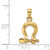 14K 3-D Medium Shackle Link Screw Charm K7976