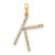 14K Diamond Letter K Initial Pendant PM5222K-010-YA
