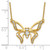 14K Lab Grown Diamond VS/SI FGH Small Butterfly Necklace PM7974-026-YLG