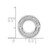 14k White Gold 3/8ct. Diamond Channel Set Circle Chain Slide PM4710-040-WA