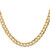 14K 18 inch 6.75mm Open Concave Curb with Lobster Clasp Chain LCR180-18