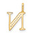 10K Diamond Letter N Initial Pendant PM8365N-003-1YA