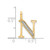 10K Diamond Letter N Initial Pendant PM8365N-003-1YA