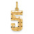 14k Medium Diamond-cut Number 5 Charm MN05