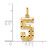 14k Medium Diamond-cut Number 5 Charm MN05