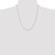 14K White Gold 22 inch 1mm Parisian Wheat with Lobster Clasp Chain PEN260-22