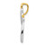 14k Two-tone Diamond Cross Pendant PM4991-005-YWA