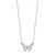 14K White Gold Lab Grown Diamond VS/SI FGH Small Butterfly Necklace PM7974-026-WLG