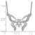 14K White Gold Lab Grown Diamond VS/SI FGH Small Butterfly Necklace PM7974-026-WLG