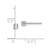 Sterling Silver Rhodium-plated 3mm Round Aquamarine Post Earrings QBE25MAR