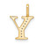 10K Diamond Letter Y Initial Pendant PM8365Y-004-1YA