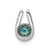 14k White Gold 1/4ct. Blue Diamond Chain Slide PM4725-BD-025-WA