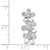 14k White Gold 1/10ct. Diamond Three Flower Chain Slide PM4038-009-WA