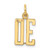 14k Small Elongated Number 30 Charm LES30