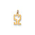 14k Small Elongated Number 52 Charm LES52