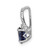 14k White Gold 1/10ct. Diamond and Sapphire Pendant PM5249-SA-010-WA