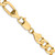 14K 22 inch 6.75mm Concave Open Figaro with Lobster Clasp Chain LFG180-22