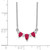 14k White Gold Ruby and Diamond 18 inch Necklace PM7176-RU-012-WA