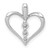 14k White Gold 1/10ct. Diamond 3-stone Heart Pendant PM4822-010-WA