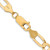 14K 20 inch 6mm Concave Open Figaro with Lobster Clasp Chain LFG160-20