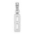 14kw Polished Number 8 Pendant NU08W