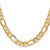 14K 22 inch 8.75mm Concave Open Figaro with Lobster Clasp Chain LFG220-22
