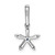 14k White Gold Blue Sapphire and Diamond Star Pendant PM6614-SA-010-WA