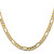 14K 26 inch 5.5mm Concave Open Figaro with Lobster Clasp Chain LFG140-26