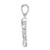 De-Ani Sterling Silver Rhodium-Plated Polished Octopus Pendant QC10056