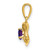14k Amethyst Triangle Pendant PM7395-AM-Y