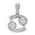 14k White Gold Diamond Cancer Zodiac Pendant PM4105-013-WA