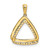 14k 1/6ct. Diamond Double Triangle Pendant PM4737-016-YA