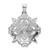 14k White Gold Filigree 1/4ct. Diamond Pendant PM5172-025-WA