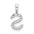 14K White Gold Lab Grown VS/SI FGH Dia Letter S Initial Pendant PM6988S-013-WLG