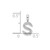 14K White Gold Lab Grown VS/SI FGH Dia Letter S Initial Pendant PM6988S-013-WLG