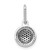14k White Gold White/Black Diamond Circle Cluster Pendant PM4740-BK-020-WA
