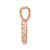14k Rose Gold Diamond Number 0 Pendant PM8369-0-011-RA