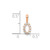14k Rose Gold Diamond Number 0 Pendant PM8369-0-011-RA