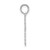 De-Ani Sterling Silver Rhodium-plated Polished Lace Trim Cross Pendant QC10164