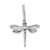14k White Gold Blue and White Diamond Dragonfly Pendant PM5216-007-WA