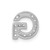 14K  White Gold Diamond Letter G Initial Charm PM5221G-016-WA